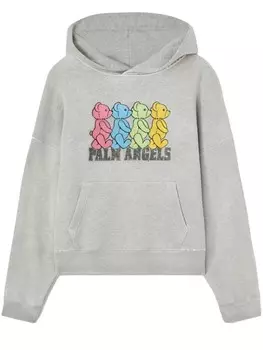 Palm Angels худи Crossroads Bear, серый