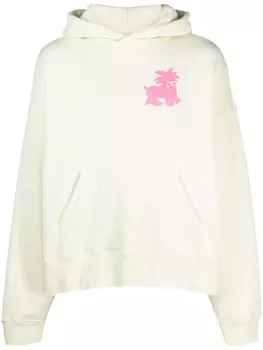 Palm Angels худи Leon с логотипом, зеленый