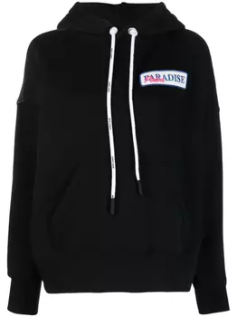 Palm Angels худи с графичным принтом, черный