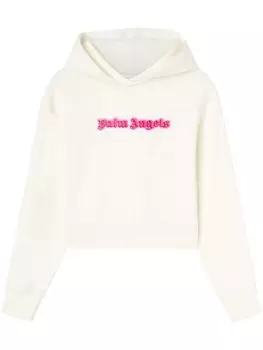 Palm Angels худи с логотипом, белый