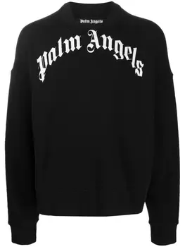 Palm Angels худи с логотипом, черный