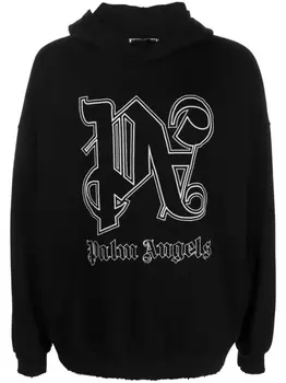 Palm Angels худи с логотипом, черный