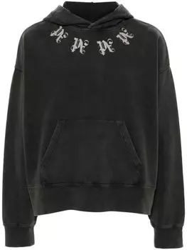 Palm Angels худи с монограммой, серый