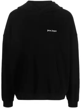 Palm Angels худи с вышитым логотипом, черный