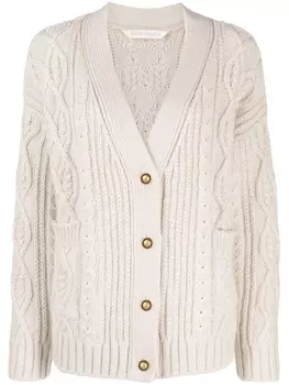 Palm Angels кардиган на пуговицах, нейтральный цвет