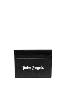 Palm Angels картхолдер Gothic с логотипом, черный
