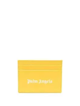 Palm Angels картхолдер Gothic с логотипом, желтый