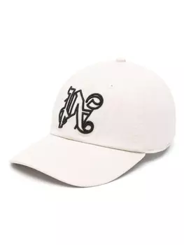 Palm Angels кепка с вышитым логотипом, нейтральный цвет