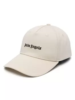 Palm Angels кепка с вышитым логотипом, нейтральный цвет