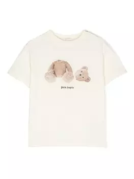 Palm Angels Kids футболка Broken Bear, нейтральный цвет
