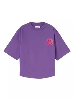 Palm Angels Kids футболка из коллаборации со Smiley, фиолетовый