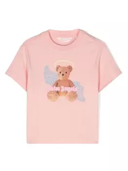 Palm Angels Kids футболка Медведь Ангел, розовый