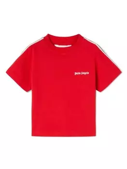 Palm Angels Kids футболка с логотипом, красный