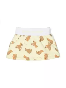 Palm Angels Kids футболка с принтом, желтый