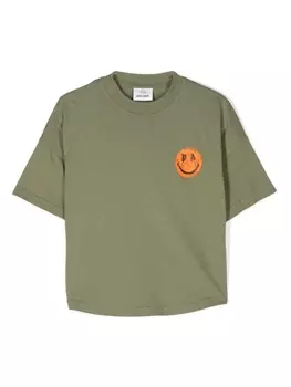 Palm Angels Kids футболка Smiley, зеленый