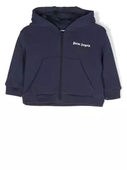 Palm Angels Kids худи с логотипом, синий