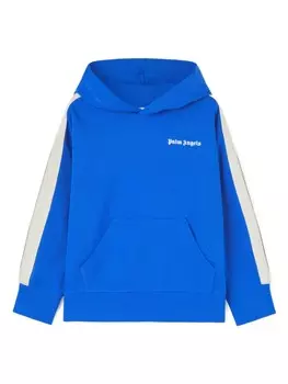 Palm Angels Kids худи с логотипом, синий