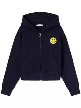 Palm Angels Kids худи с принтом Smiley, синий
