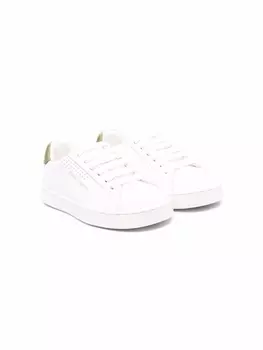 Palm Angels Kids кеды с логотипом, белый