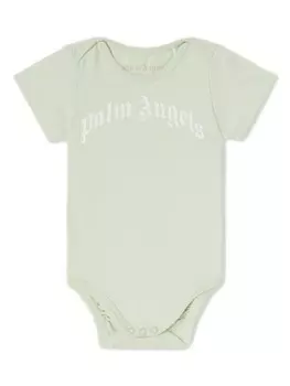 Palm Angels Kids комплект из трех боди с логотипом, синий