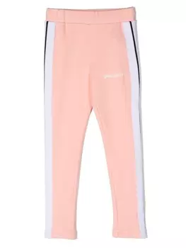 Palm Angels Kids легинсы с логотипом, розовый