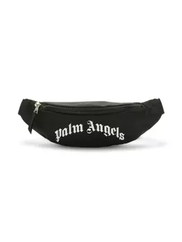 Palm Angels Kids поясная сумка с логотипом, черный