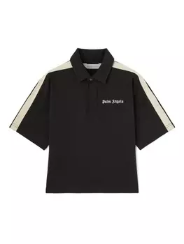 Palm Angels Kids рубашка поло New Track, черный
