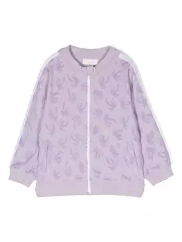 Palm Angels Kids спортивная куртка Palms с полосками, фиолетовый