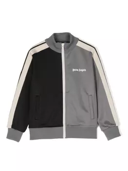 Palm Angels Kids спортивная куртка в стиле колор-блок, черный