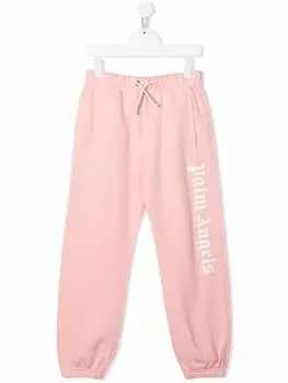 Palm Angels Kids спортивные брюки с логотипом, розовый