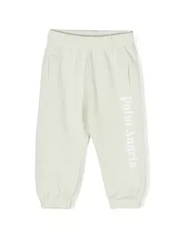 Palm Angels Kids спортивные брюки с логотипом, зеленый