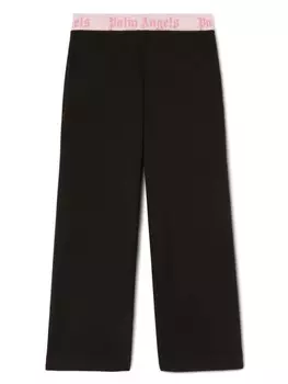 Palm Angels Kids спортивные брюки с логотипом, черный