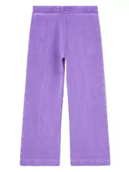 Palm Angels Kids спортивные брюки с логотипом, фиолетовый