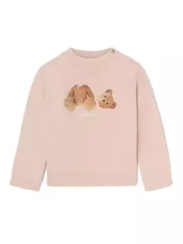 Palm Angels Kids толстовка Broken Bear, розовый
