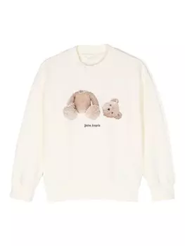 Palm Angels Kids толстовка Broken Bear, желтый