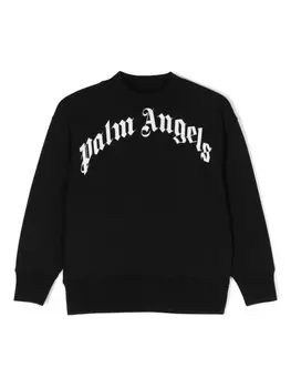 Palm Angels Kids толстовка Classic Curved Logo