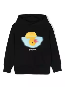 Palm Angels Kids толстовка с изображением резиновой утки, черный