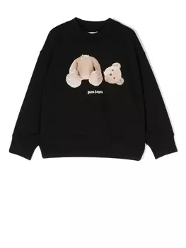 Palm Angels Kids толстовка с принтом, черный