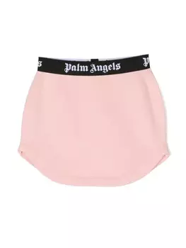 Palm Angels Kids юбка с логотипом, розовый