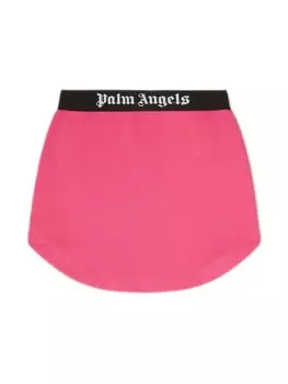 Palm Angels Kids юбка с логотипом, розовый
