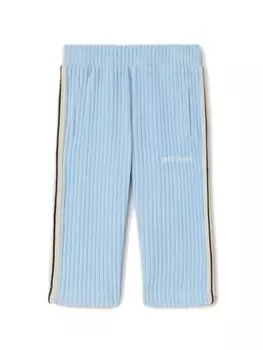 Palm Angels Kids вельветовые спортивные брюки с логотипом, синий