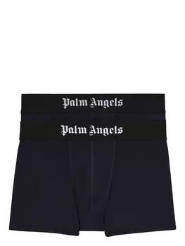 Palm Angels комплект из двух боксеров с логотипом, синий