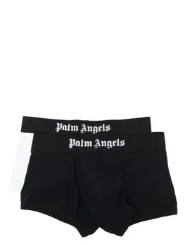 Palm Angels комплект из двух боксеров с логотипом, черный