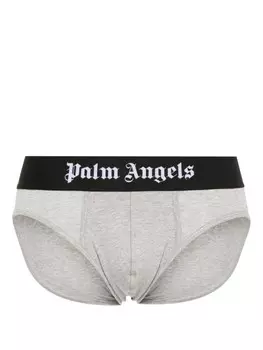 Palm Angels комплект из двух трусов-брифов с логотипом GG, серый