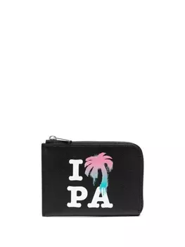 Palm Angels кошелек для монет I Love PA, черный
