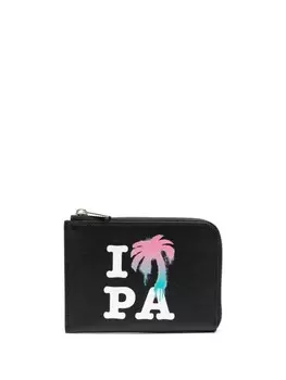 Palm Angels кошелек для монет I Love PA, черный