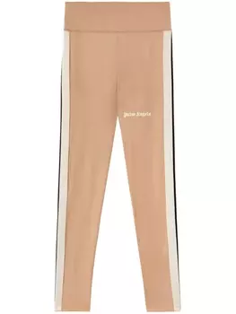 Palm Angels легинсы с логотипом, нейтральный цвет