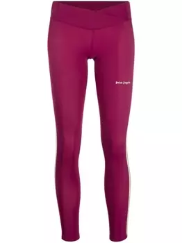 Palm Angels легинсы с заниженной талией и логотипом, фиолетовый