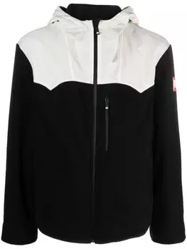 Palm Angels лыжная куртка с монограммой, черный