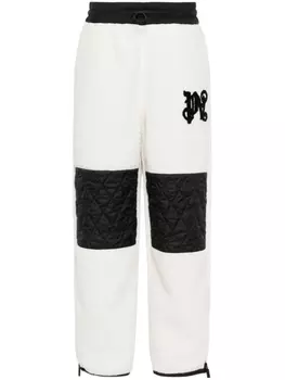 Palm Angels лыжные брюки Cozy с монограммой, белый